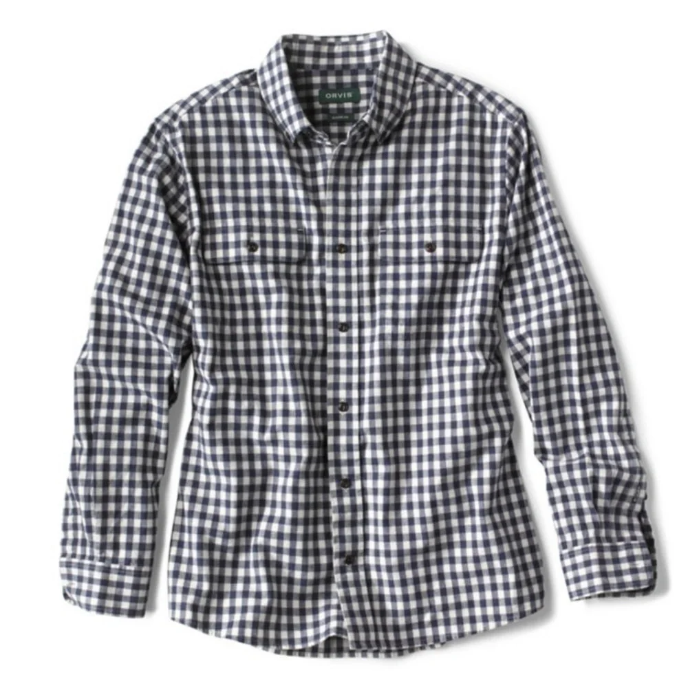 Black and White Orvis Long Sleeve Button Down Shirt Size M - Picture 1 of 8